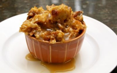 Sweet Potato Bread Pudding With Dates and Pecans